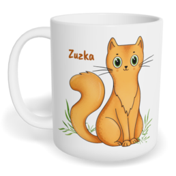 Hrnek klasický malý s vlastním potiskem - Kočka