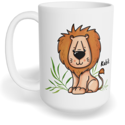 Hrnek klasický velký s vlastním potiskem - Lev