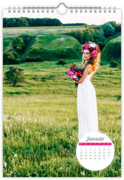 Fotokalendar nástenný mesačný na výšku z fotiek - Portfolio