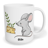Hrnek klasický malý s vlastním potiskem - Myš