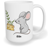 Hrnek klasický velký s vlastním potiskem - Myš