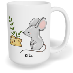 Hrnek klasický velký s vlastním potiskem - Myš