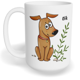 Hrnek klasický velký s vlastním potiskem - Pes
