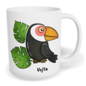 Hrnek klasický malý s vlastním potiskem - Tukan