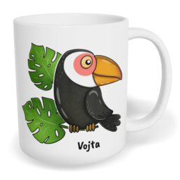 Hrnek klasický malý s vlastním potiskem - Tukan