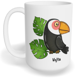 Hrnek klasický velký s vlastním potiskem - Tukan