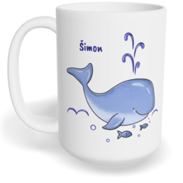 Hrnek klasický velký s vlastním potiskem - Velryba