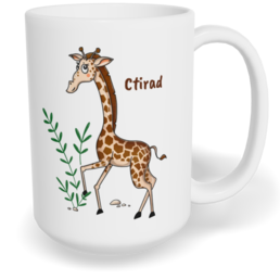 Hrnek klasický velký s vlastním potiskem - Žirafa