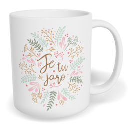 Hrnek klasický malý s vlastním potiskem - Je tu jaro