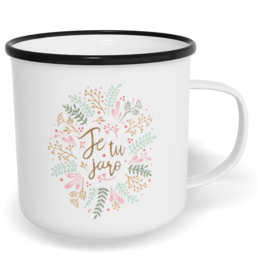 Hrnek plecháček s potiskem na míru - Je tu jaro