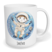 Hrnek klasický malý s vlastním potiskem - Astronaut