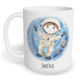 Hrnek klasický malý s vlastním potiskem - Astronaut