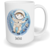 Hrnek klasický velký s vlastním potiskem - Astronaut