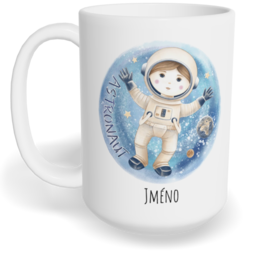 Hrnek klasický velký s vlastním potiskem - Astronaut