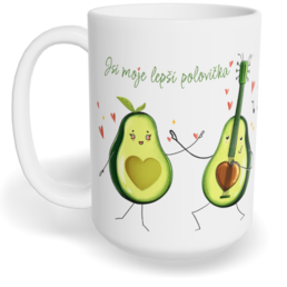 Hrnek klasický velký s vlastním potiskem - Lepší polovička
