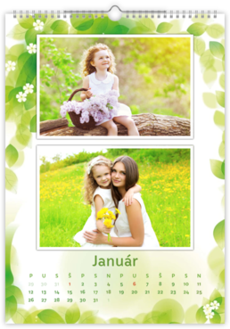 Fotokalendar exkluzív na výšku - Lístie