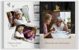 Fotokniha s pevnou väzbou - originálny darček! - Modern Rustic 