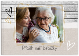 Fotokniha na šírku s pevnou väzbou a kvalitným papierom - Modern Rustic 