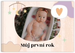 Fotokniha na šírku s pevnou väzbou a kvalitným papierom - Baby photo book