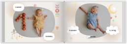 Fotokniha na šírku s pevnou väzbou a kvalitným papierom - Baby photo book