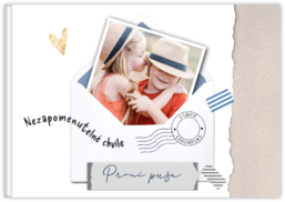 Fotokniha na šířku s pevnou vazbou a kvalitním papírem - My diary