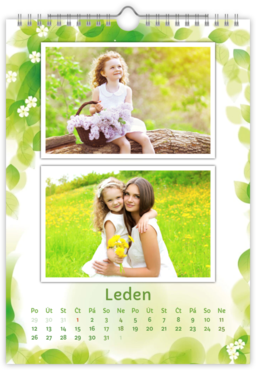 Fotokalendář nástěnný na výšku - Listí