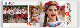 Fotokniha na šírku s pevnou väzbou a kvalitným papierom - Tradition
