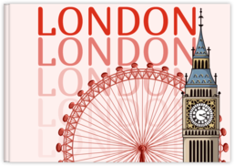 Fotokniha na šířku s pevnou vazbou a kvalitním papírem - London