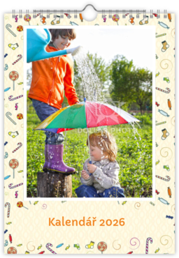 Fotokalendář nástěnný na výšku - Děti
