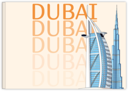 Fotokniha na šířku s pevnou vazbou a kvalitním papírem - Dubai
