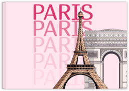Fotokniha na šírku s pevnou väzbou a kvalitným papierom - Paris
