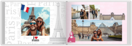 Fotokniha na šírku s pevnou väzbou a kvalitným papierom - Paris