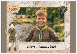 Fotokniha na šírku s pevnou väzbou a kvalitným papierom - Scouting