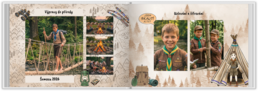 Fotokniha na šírku s pevnou väzbou a kvalitným papierom - Scouting