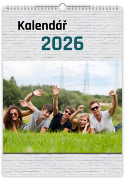 Fotokalendář exklusiv na výšku - Cihly