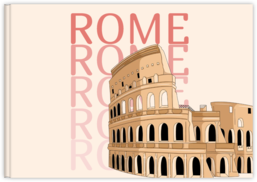 Fotokniha na šírku s pevnou väzbou a kvalitným papierom - Rome