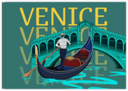 Fotokniha na šířku s pevnou vazbou a kvalitním papírem - Venice