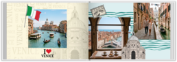 Fotokniha na šířku s pevnou vazbou a kvalitním papírem - Venice
