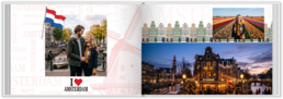 Fotokniha na šírku s pevnou väzbou a kvalitným papierom - Amsterdam