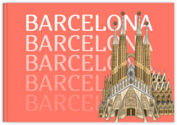 Fotokniha na šířku s pevnou vazbou a kvalitním papírem - Barcelona