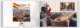 Fotokniha na šířku s pevnou vazbou a kvalitním papírem - Barcelona