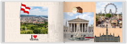 Fotokniha na šírku s pevnou väzbou a kvalitným papierom - Vienna