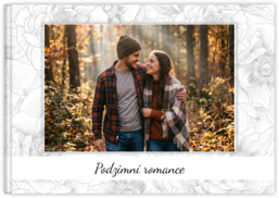 Fotokniha na šírku s pevnou väzbou a kvalitným papierom - Floral minimal