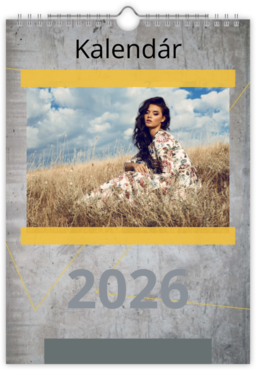 Fotokalendar nástenný mesačný na výšku z fotiek - Concrete