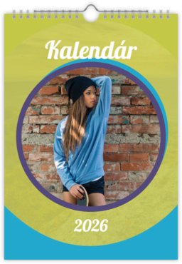 Fotokalendar nástenný mesačný na výšku z fotiek - Circle