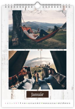 Fotokalendar nástenný mesačný na výšku z fotiek - Country