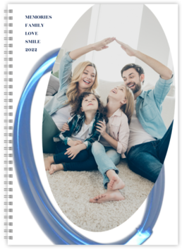 Fotolibro Perfetto: Rilegatura a Spirale - Blue Elements