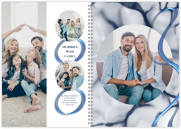 Fotolibro Perfetto: Rilegatura a Spirale - Blue Elements