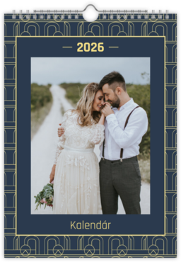 Fotokalendar nástenný mesačný na výšku z fotiek - Art deco