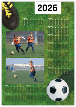 ročný fotokalendár ako plagát - Futbal